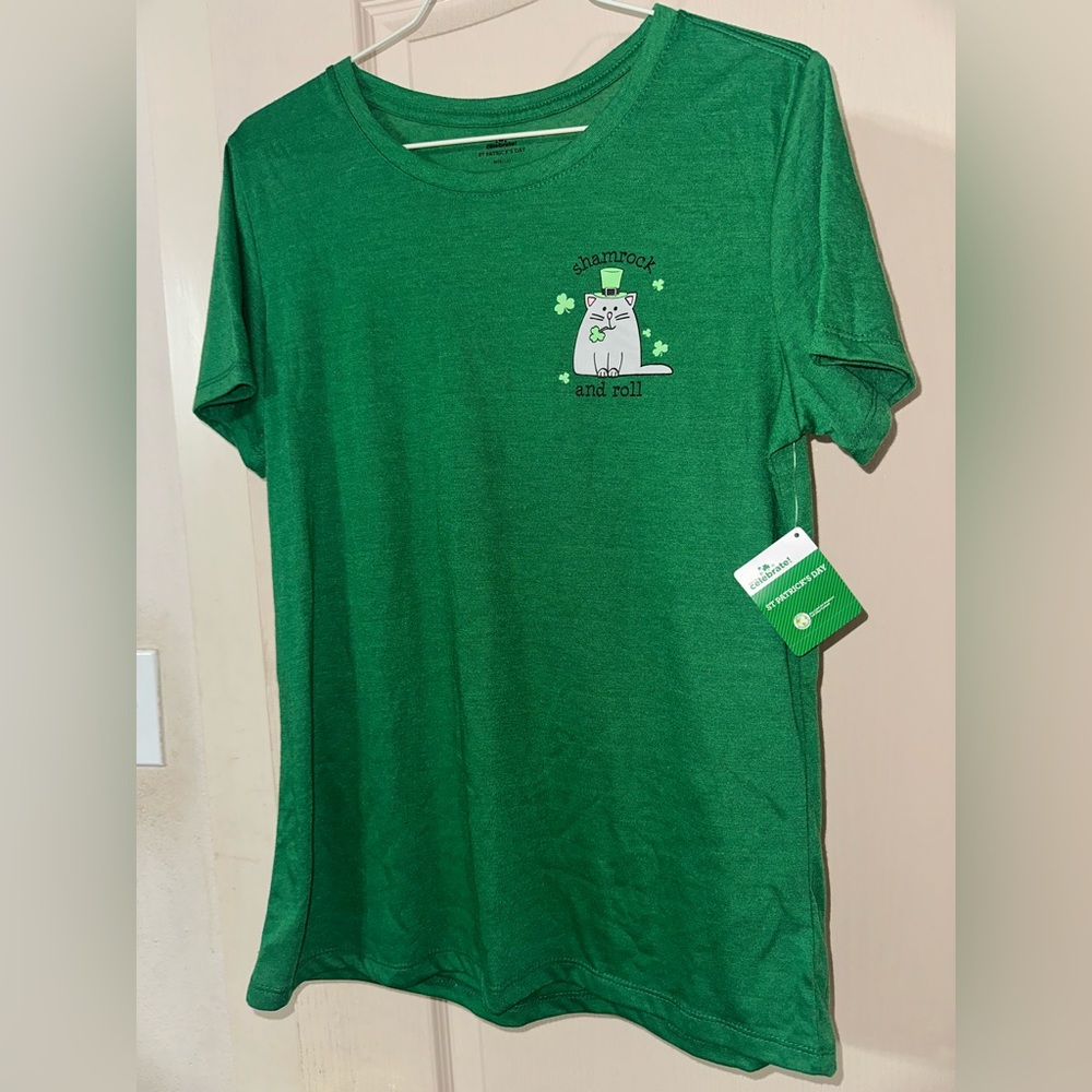 Green Shamrock and Roll T-Shirt - St. Patrick’s Day